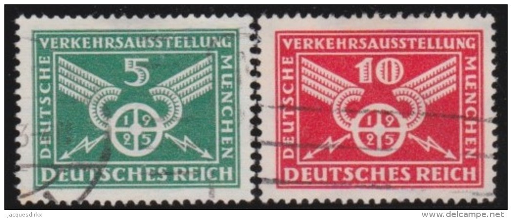 Deutsches  Reich       .    Michel      .      370/371       .          O      .        Gebraucht  .   /  .   Cancelled - Oblitérés