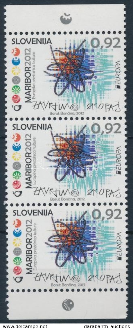 ** 2012 Maribor - Európa Kulturális Fővárosa Záróérték Függőleges 3-as Csíkban Mi 953 - Otros & Sin Clasificación