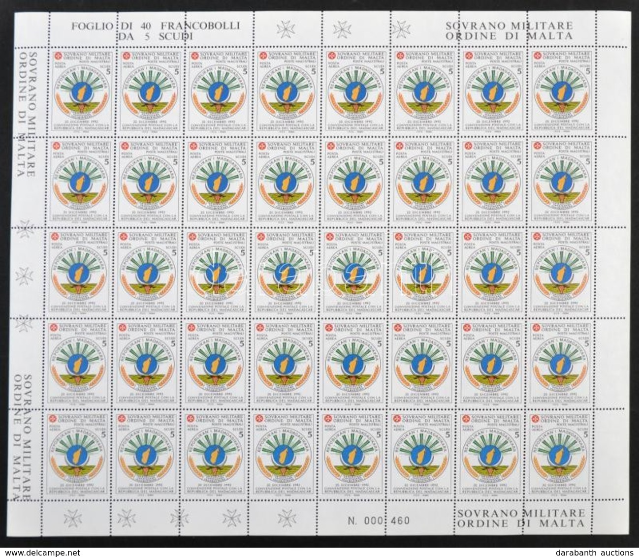 ** 1994 Madagaszkár Címere Teljes ív - Otros & Sin Clasificación