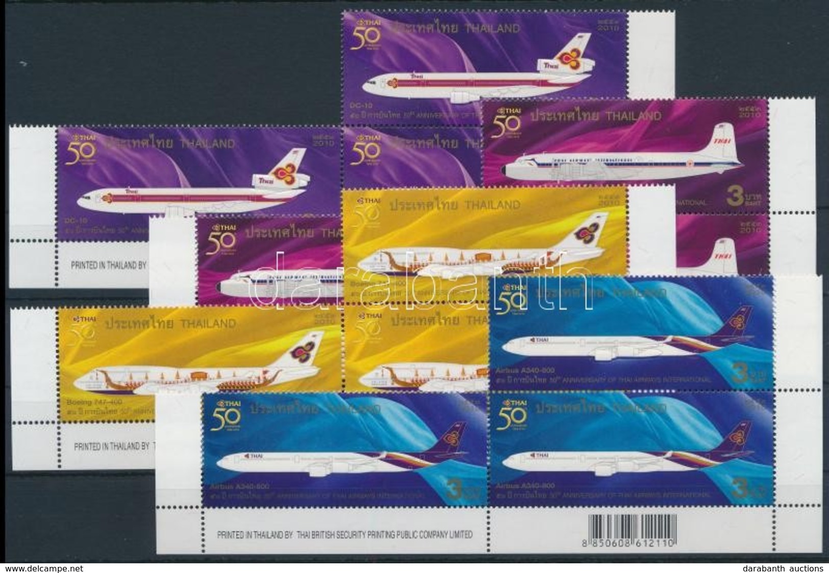 ** 2010 Repülő Sor ívsarki 3-as Tömbben Mi 2894-2897 - Autres & Non Classés