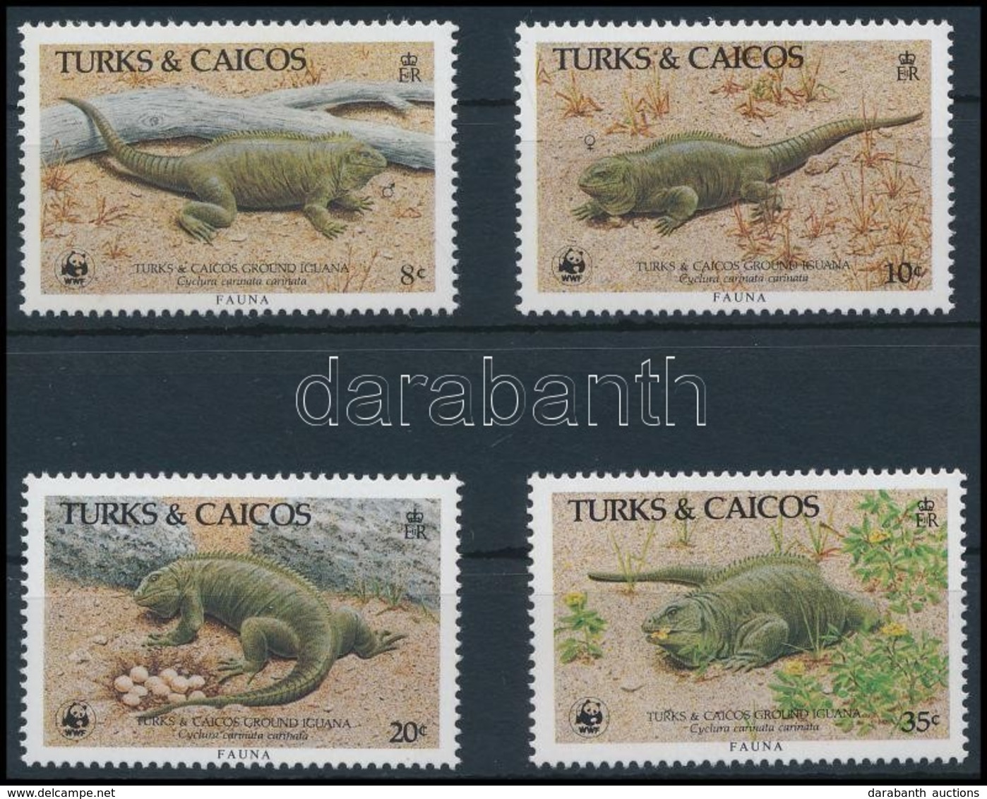 ** 1986 WWF: Leguán Sor,
WWF: Iguana Set
Mi 777-780 - Otros & Sin Clasificación