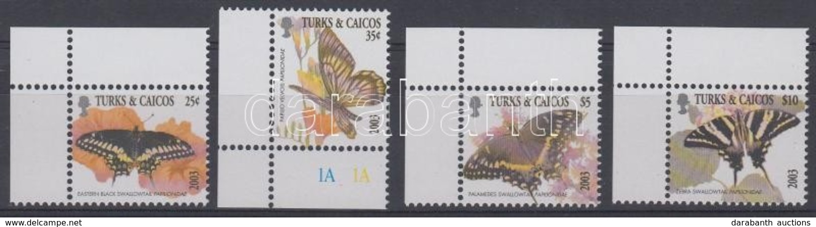 ** 2003 Lepkék ívsarki Sor 1640 II - 1641 II + 1650 II - 1651 II - Otros & Sin Clasificación