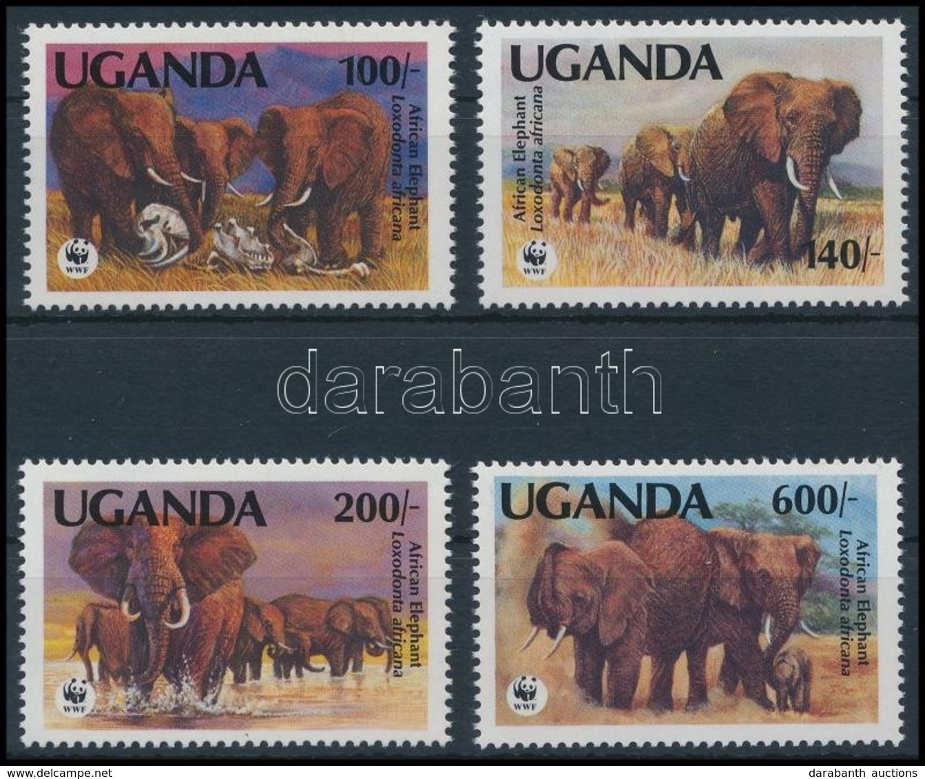 ** 1991 WWF: Afrikai Elefánt Sor,
WWF: African Elephant Set
Mi 960-963 - Otros & Sin Clasificación