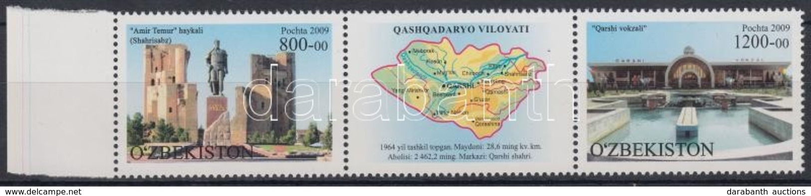 ** 2010 Qashqadaryo Tartomány ívszéli Hármascsík Mi 845-846 - Otros & Sin Clasificación