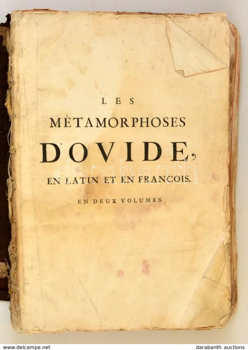 Ovidius, [Publius Naso]: Les Métamorphoses D'Ovide, En Latin, Traduites En François, Avec Des Remarques, Et Des Explicat - Estampes & Gravures