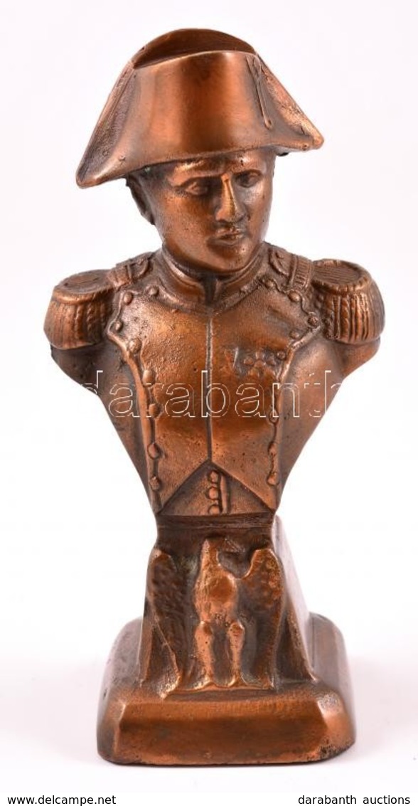 Napóleon Bronz Büszt, Jelzés Nélkül, M:17 Cm - Sonstige & Ohne Zuordnung