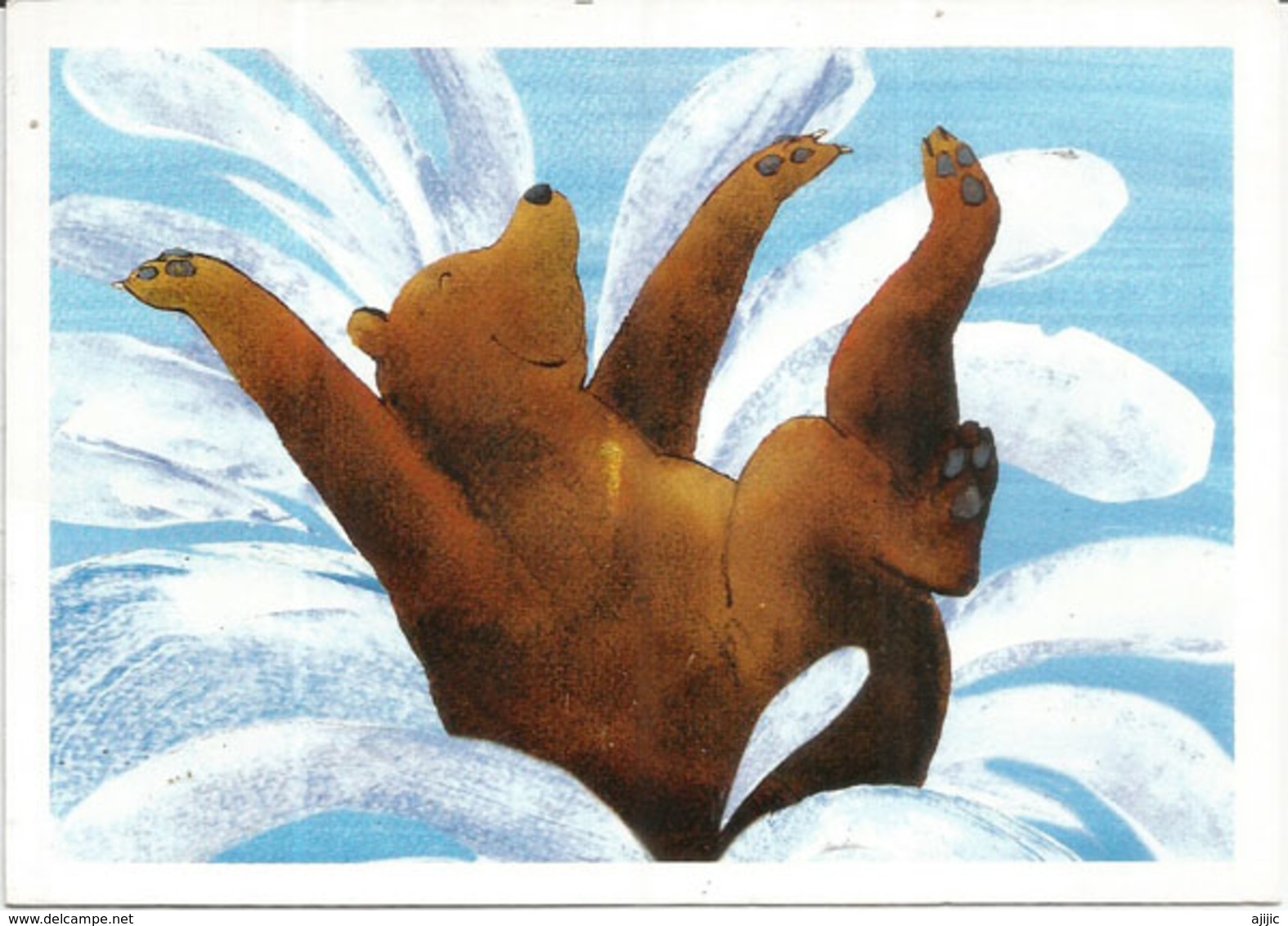 Children's Gecko Bear Postcard,  Sent To Andorra,with Arrival Postmark - Beren