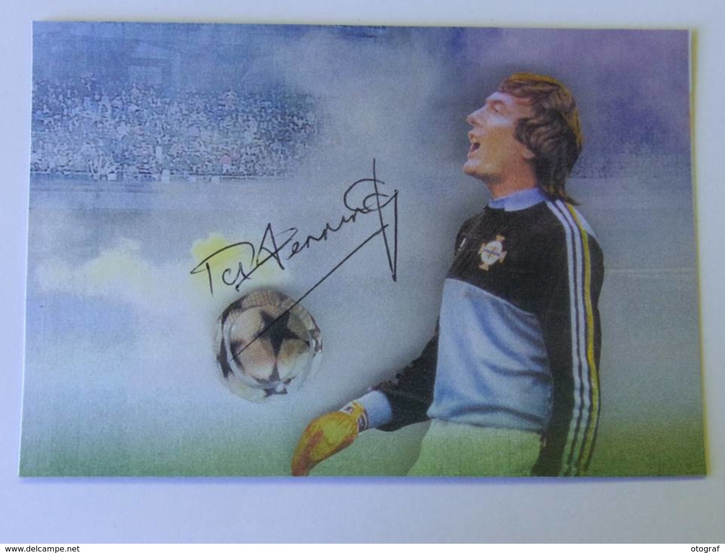 Cate Postale Pat JENNNINGS - Dédicace - Hand Signed - Autographe Authentique  - - Football