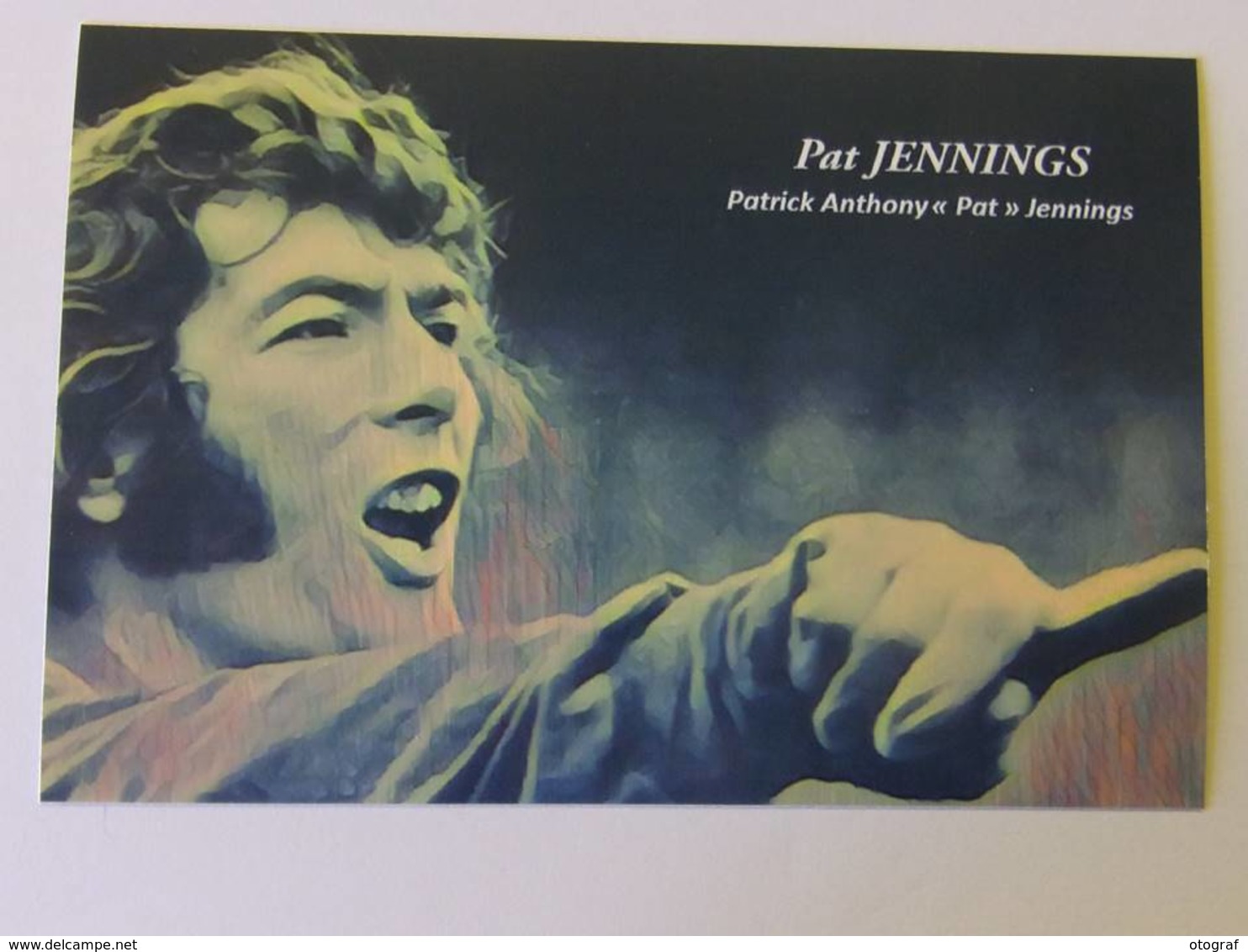 Cate Postale Pat JENNNINGS - Dédicace - Hand Signed - Autographe Authentique  - - Calcio