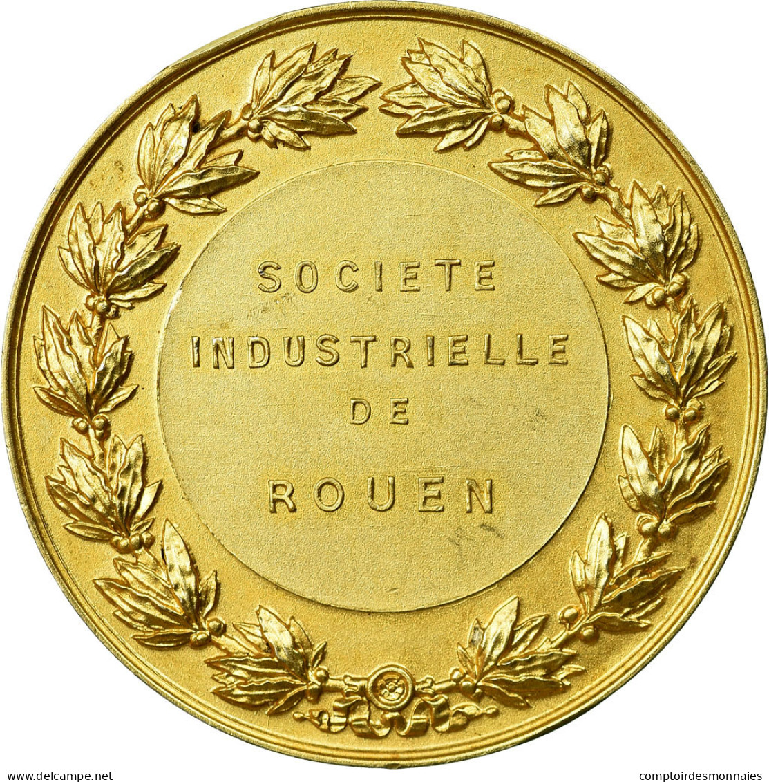 France, Médaille, Société Industrielle De Rouen, Chabaud, SUP+, Vermeil - Altri & Non Classificati