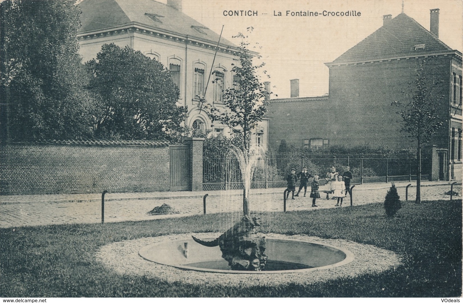 CPA - Belgique - Kontich - Contich - La Fontaine-Crocodille - Kontich