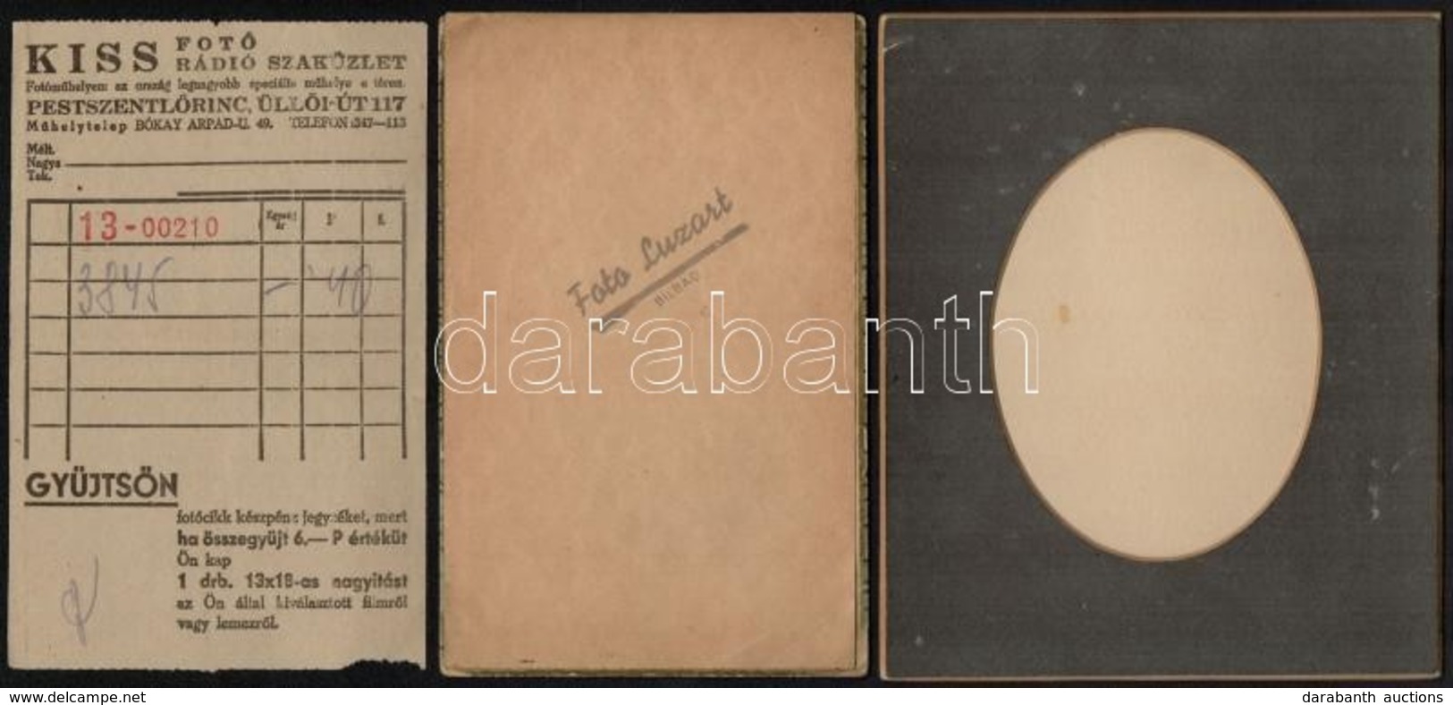 Cca 1884-1960 7 Db Fotózással Kapcsolatos Okmány és Egyéb Papír - Non Classés