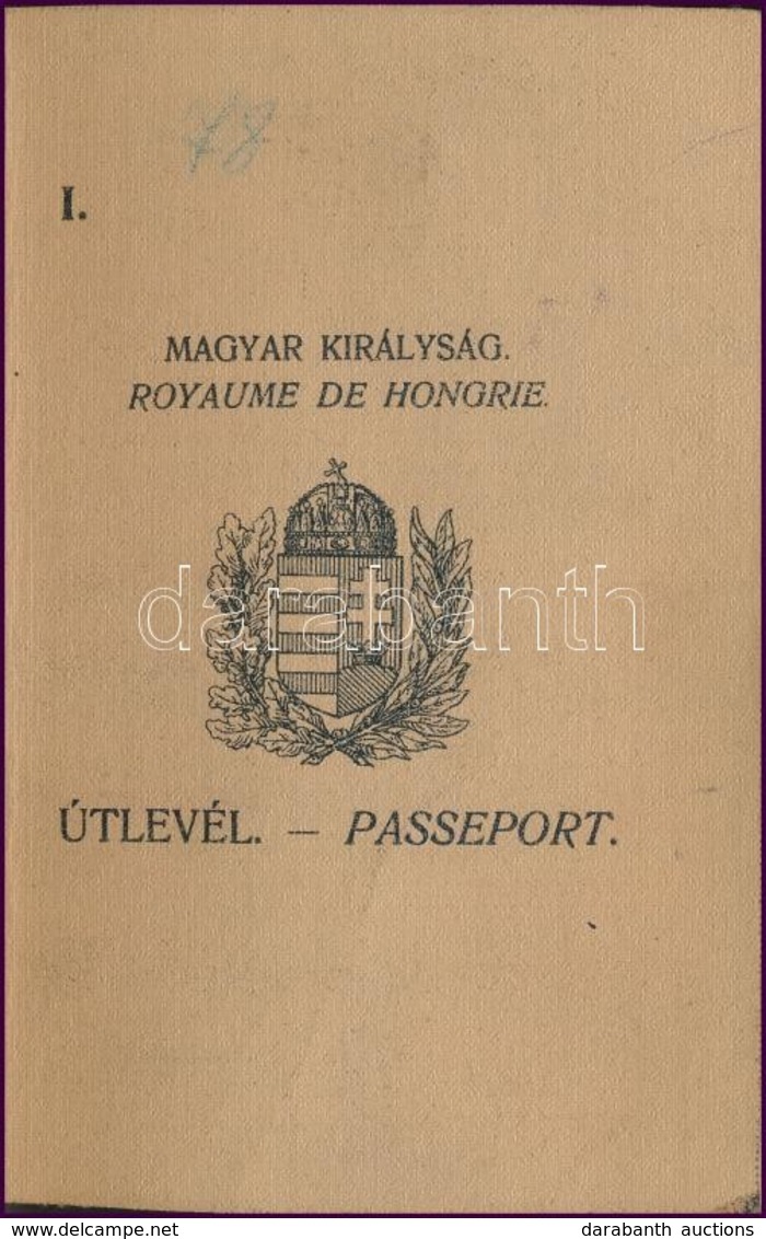 1931 Fényképes Magyar útlevél Főmérnök Részére, Számos Meghosszabbítással - Sin Clasificación