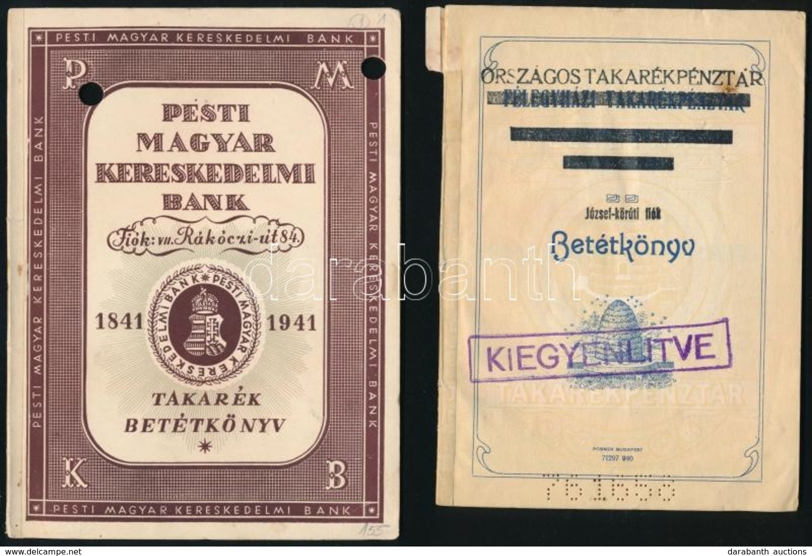 1933-1954 4 Db Régi Takarékbetétkönyv - Non Classés