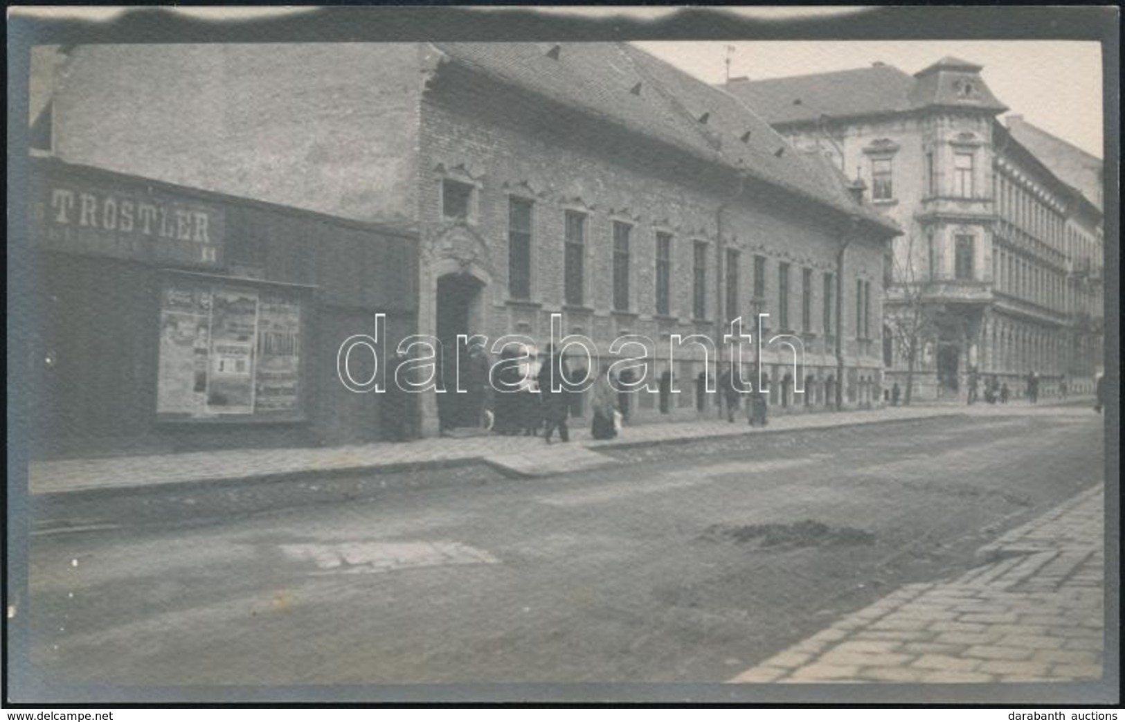 Cca 1910 Bp., A Peterdi Utca -- Nefelejcs Utca Sarka, 1920-as évekbeli Előhívás, Hátulján Feliratozva, 9×14,5 Cm - Otros & Sin Clasificación
