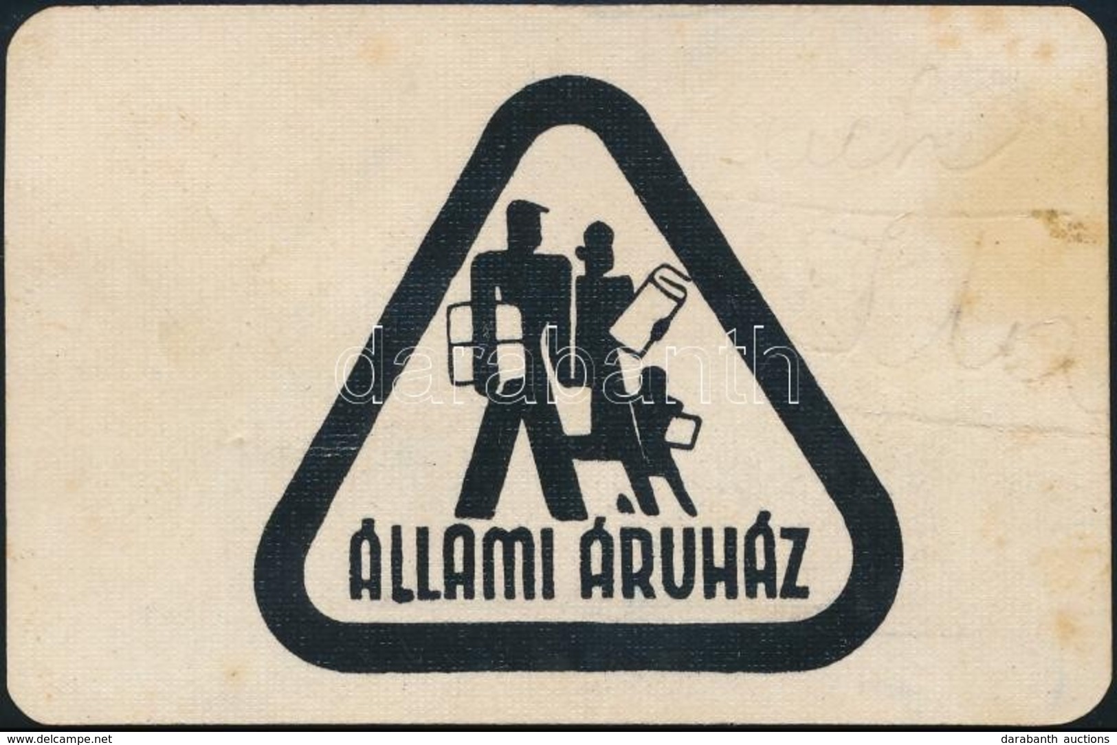 1955 Állami Áruház Kártyanaptár - Publicités