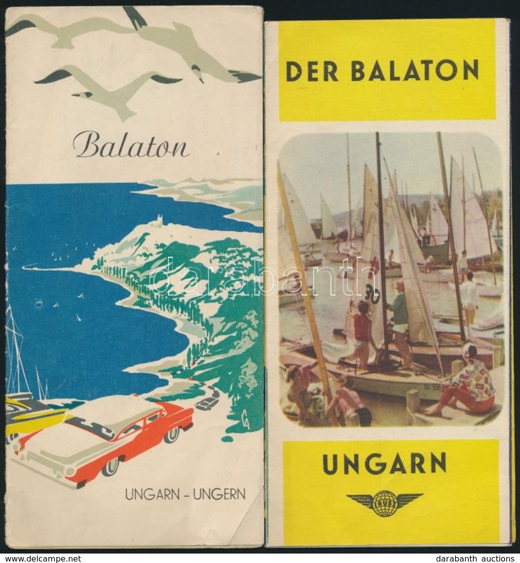 Cca 1960-1970 2 Db Balatoni üdülési Brosúra - Otros & Sin Clasificación