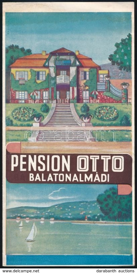 1930 Balatonalmádi - Német Nyelvű, Kihajtható, Képes Idegenforgalmi Füzet, Jó állapotban - Sin Clasificación