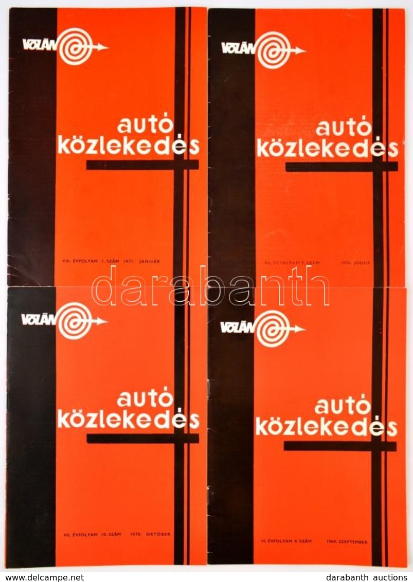 1969-1971 Volán Autóközlekedés Folyóirat 4 Száma - Non Classés