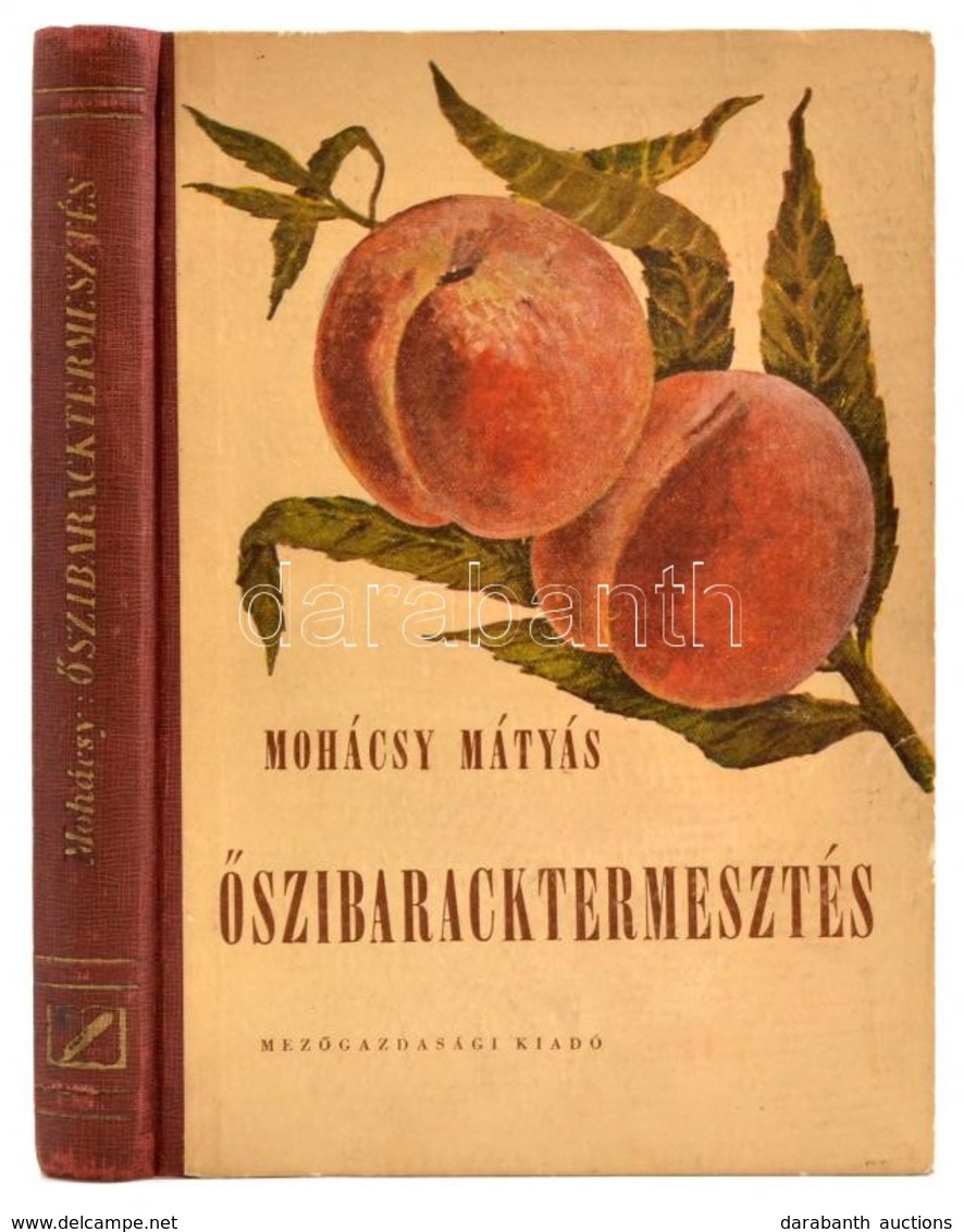 Mohácsy Mátyás: Őszibaracktermesztés. Bp., 1956, Mezőgazdasági. Későbbi Félvászon Kötésben. - Non Classés