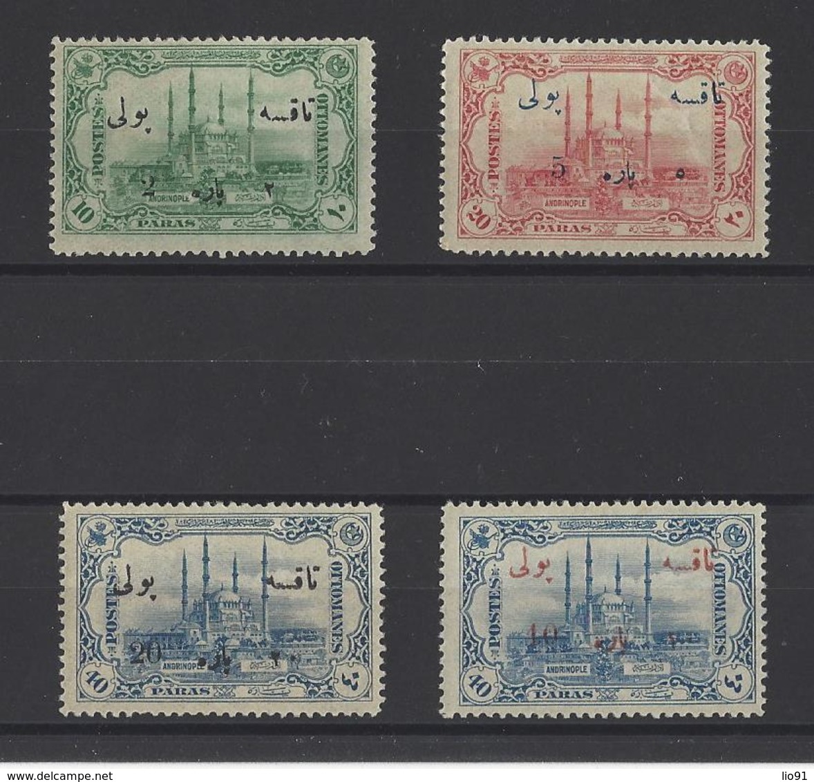 TURQUIE .  YT  Timbes Taxe  N° 51/54   Neuf *  1913 - Timbres-taxe