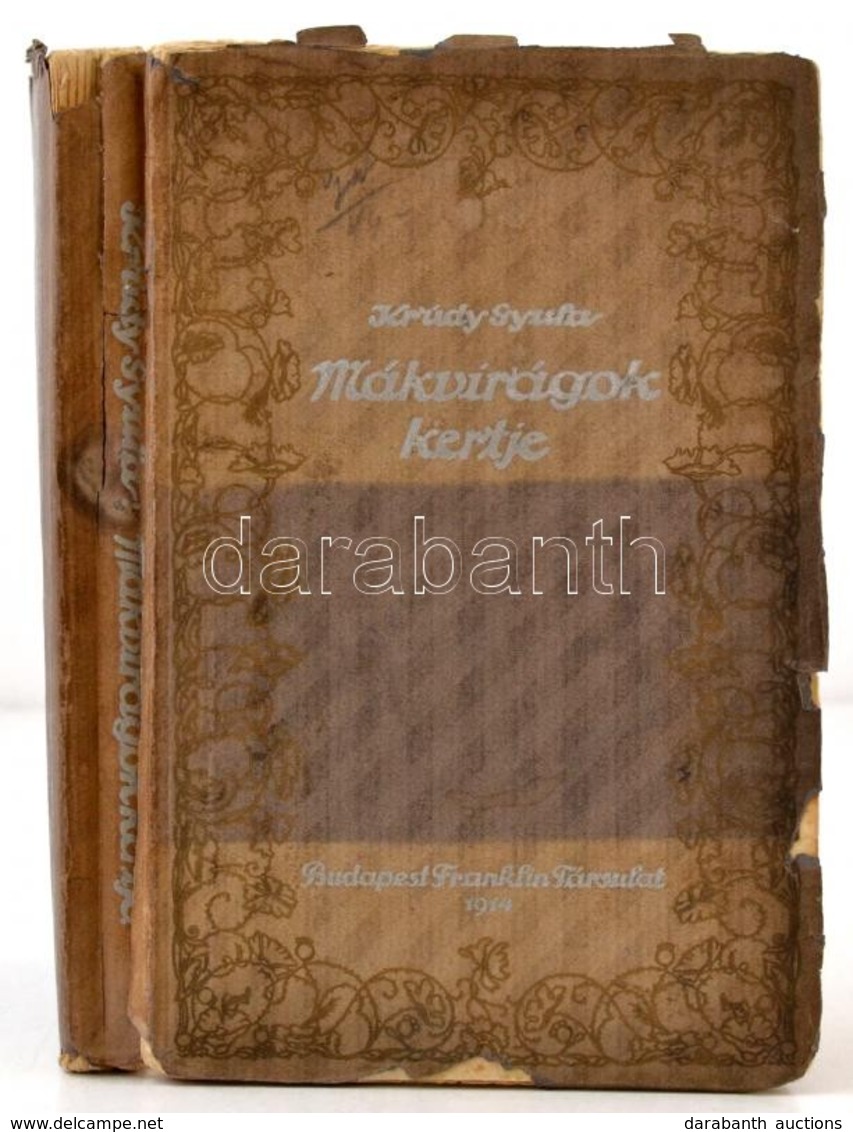 Krúdy Gyula: Mákvirágok Kertje. Bp.,1914, Franklin. Első Kiadás. Kiadói Papírkötés, Viseltes állapotban, Sérült Borítóva - Sin Clasificación