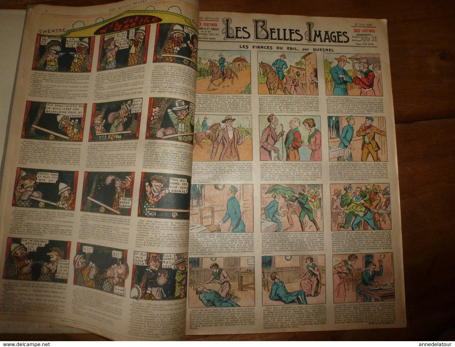 1925-1926 Album des BELLES IMAGES  du N° 1082 daté 11 juin 1925 au N° 1132 daté 27 mai 1926  (51 journaux)