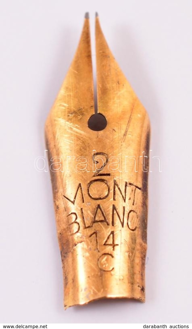 Arany(Au) 14K Mont Blanc Tollhegy, H: 2 Cm - Otros & Sin Clasificación