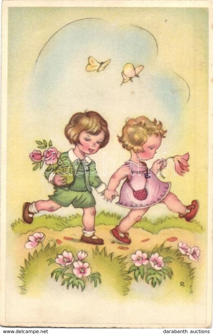 * 10 Db Régi és Modern Gyerek Motívumlap / 10 Pre-1945 And Modern Children Motive Cards - Non Classés