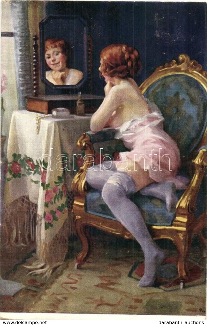 ** * 20 Db RÉGI Enyhén Erotikus Művészlap / 20 Pre-1945 Gently Erotic Art Postcards - Non Classés