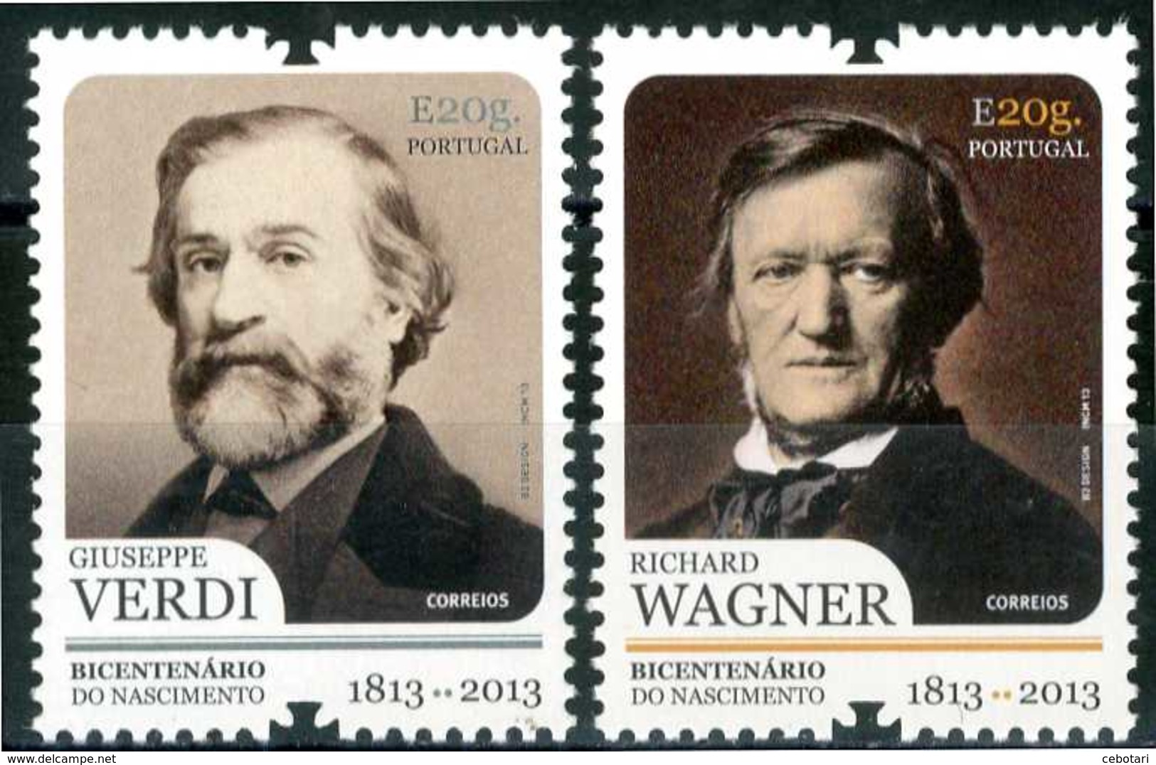 PORTOGALLO / PORTUGAL 2013** - Giuseppe Verdi E Richard Wagner - 2 Val. MNH, Come Da Scansione. - Music