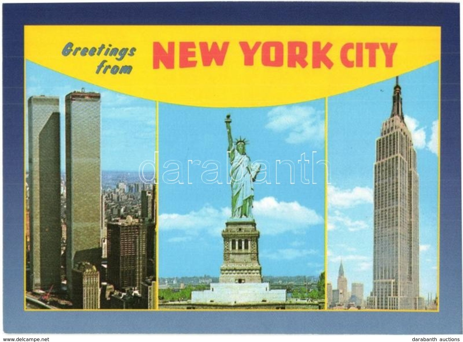 ** * 4 Db Modern Amerikai Városképes Lap / 4 Modern American Town-view Postcards Of New York City, World Trade Center - Sin Clasificación