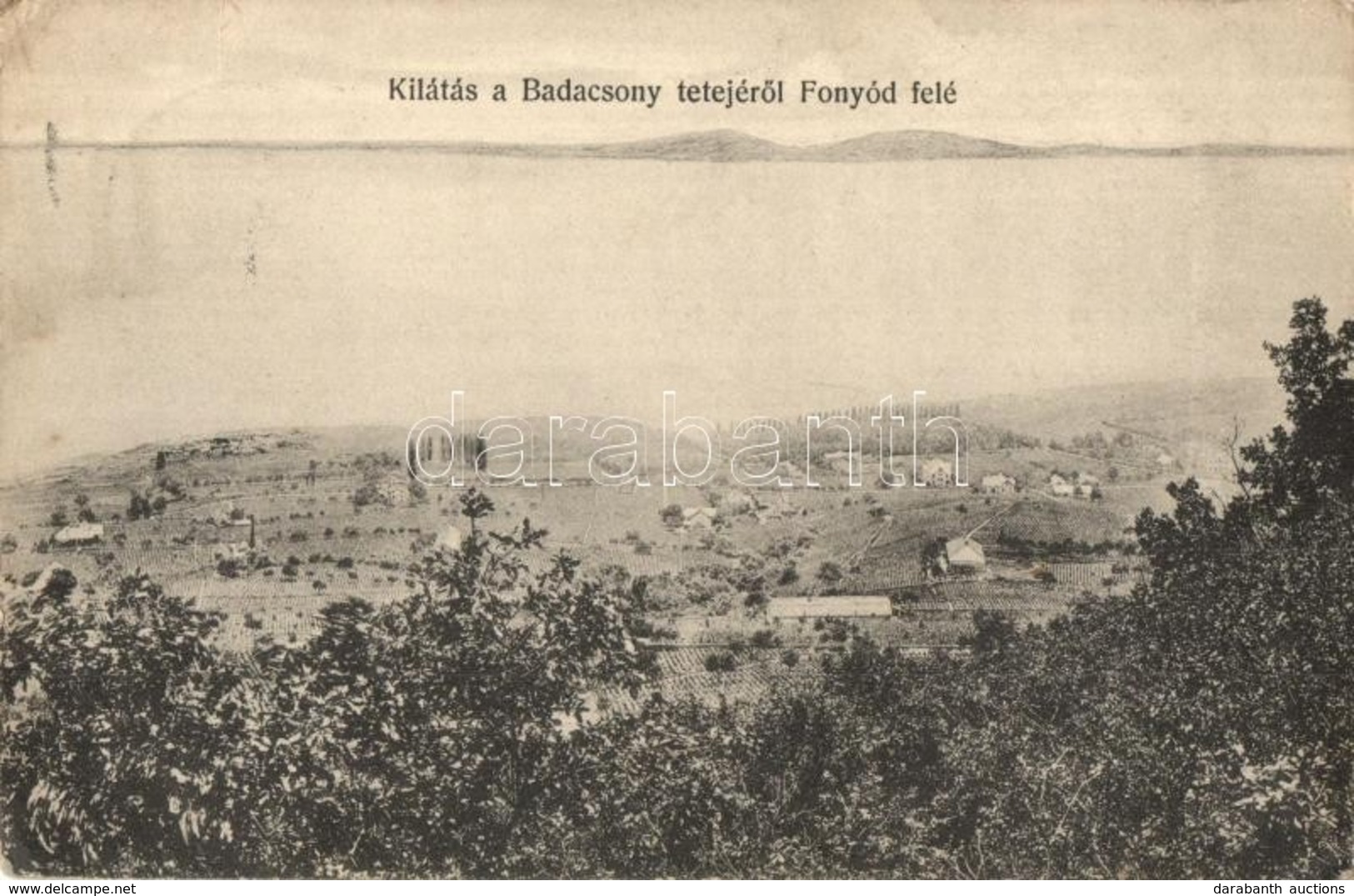 T2/T3 1909 Badacsony, Kilátás A Badacsony Tetejéről Fonyód Felé. Kiadja A Balatoni Szövetség (EK) - Sin Clasificación