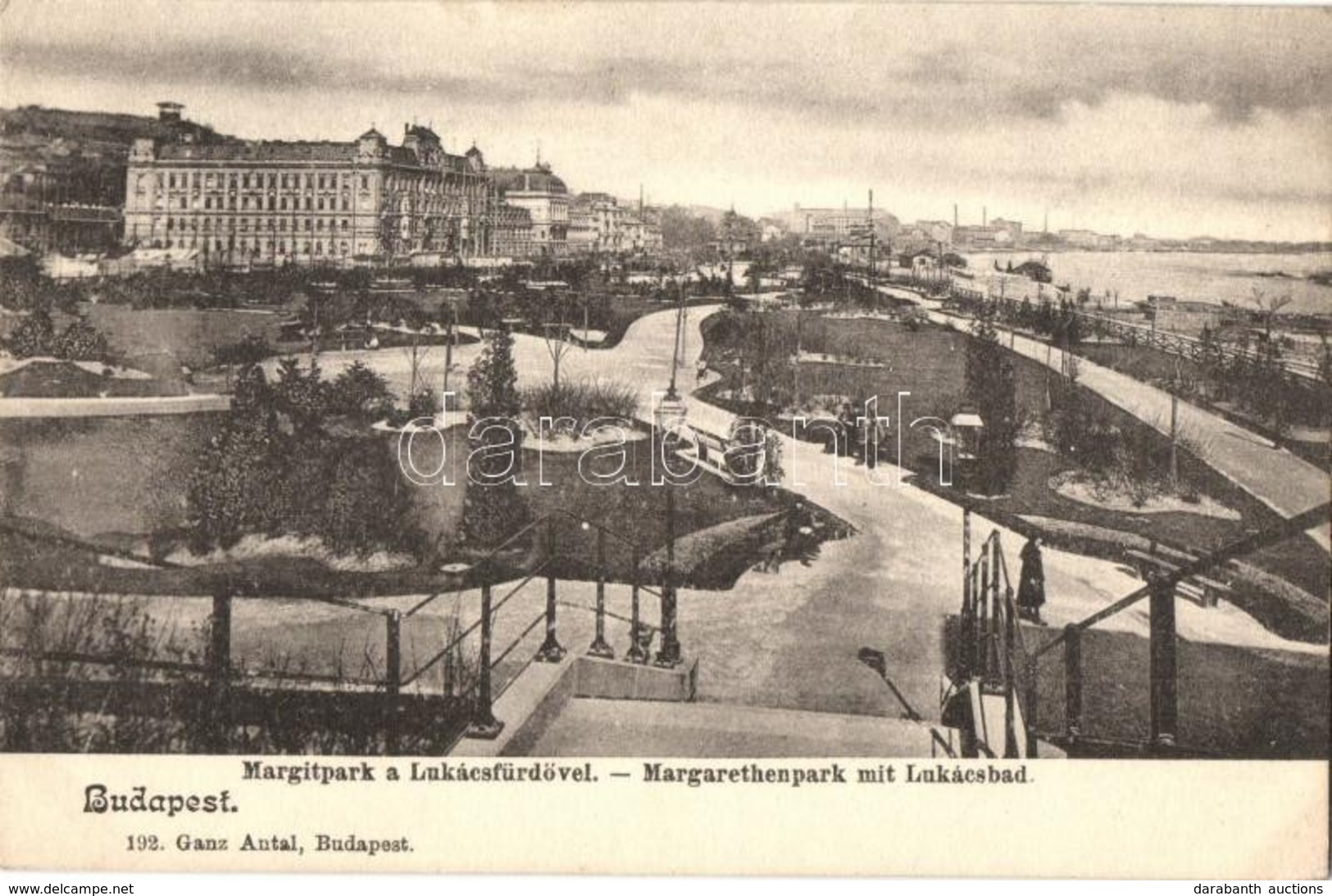 ** T1/T2 Budapest II. Margit Park A Lukács Fürdővel. Ganz Antal 192. - Sin Clasificación