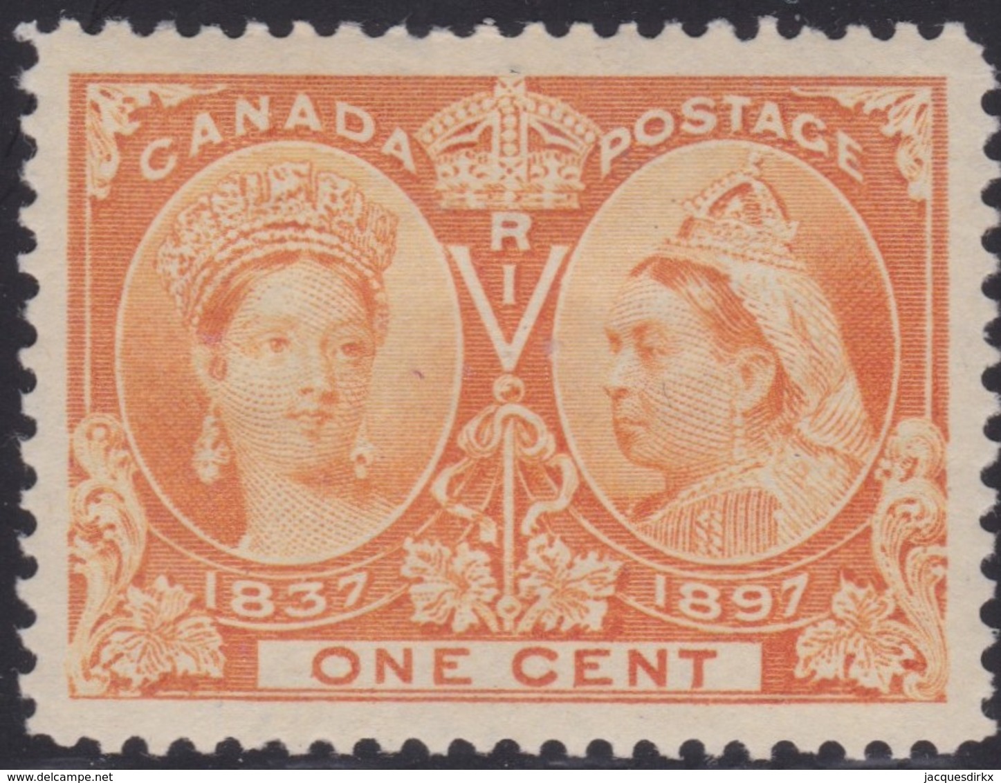 Canada   .    Scott    .    51     .     *    .    Mint-hinged    .   /    .   Ongebruikt Met Gom - Unused Stamps