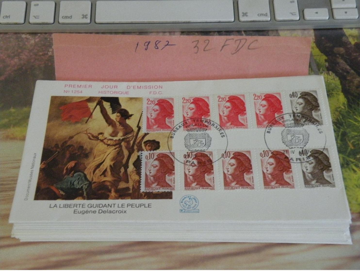 Lot De 32 FDC 1 Jour 1987 - Historique - - 1980-1989