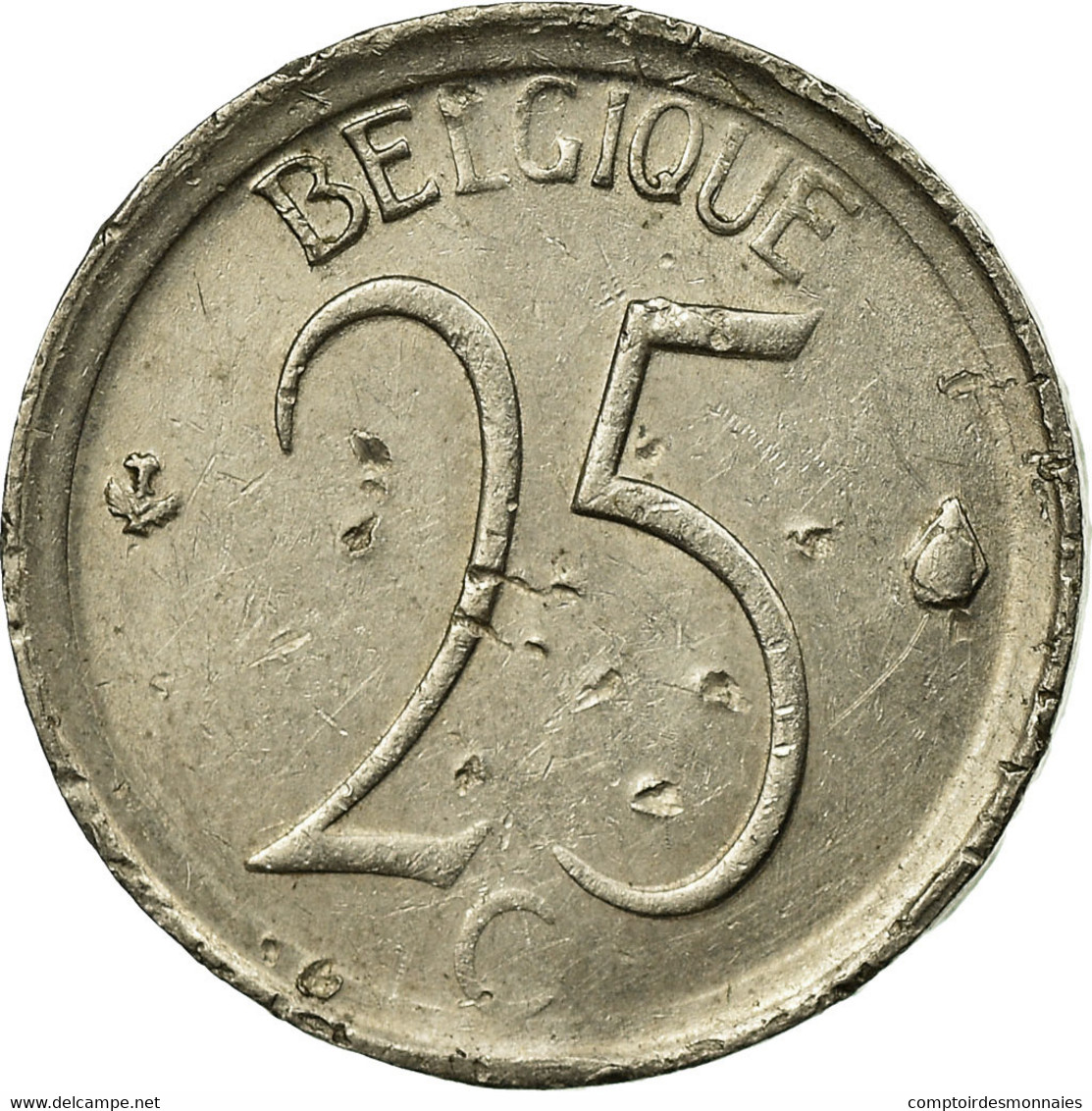 Monnaie, Belgique, 25 Centimes, 1966, Bruxelles, TB, Copper-nickel, KM:153.1 - 25 Cents