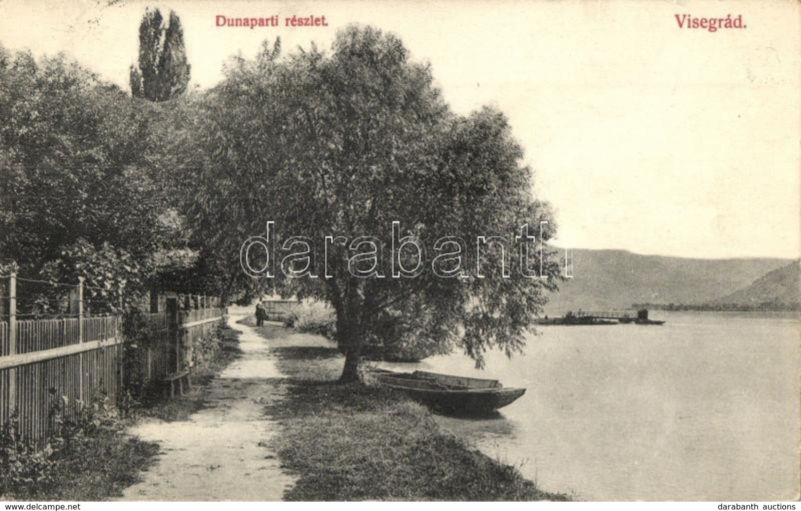 T2 1914 Visegrád, Dunapart, Kikötő, Csónak - Sin Clasificación
