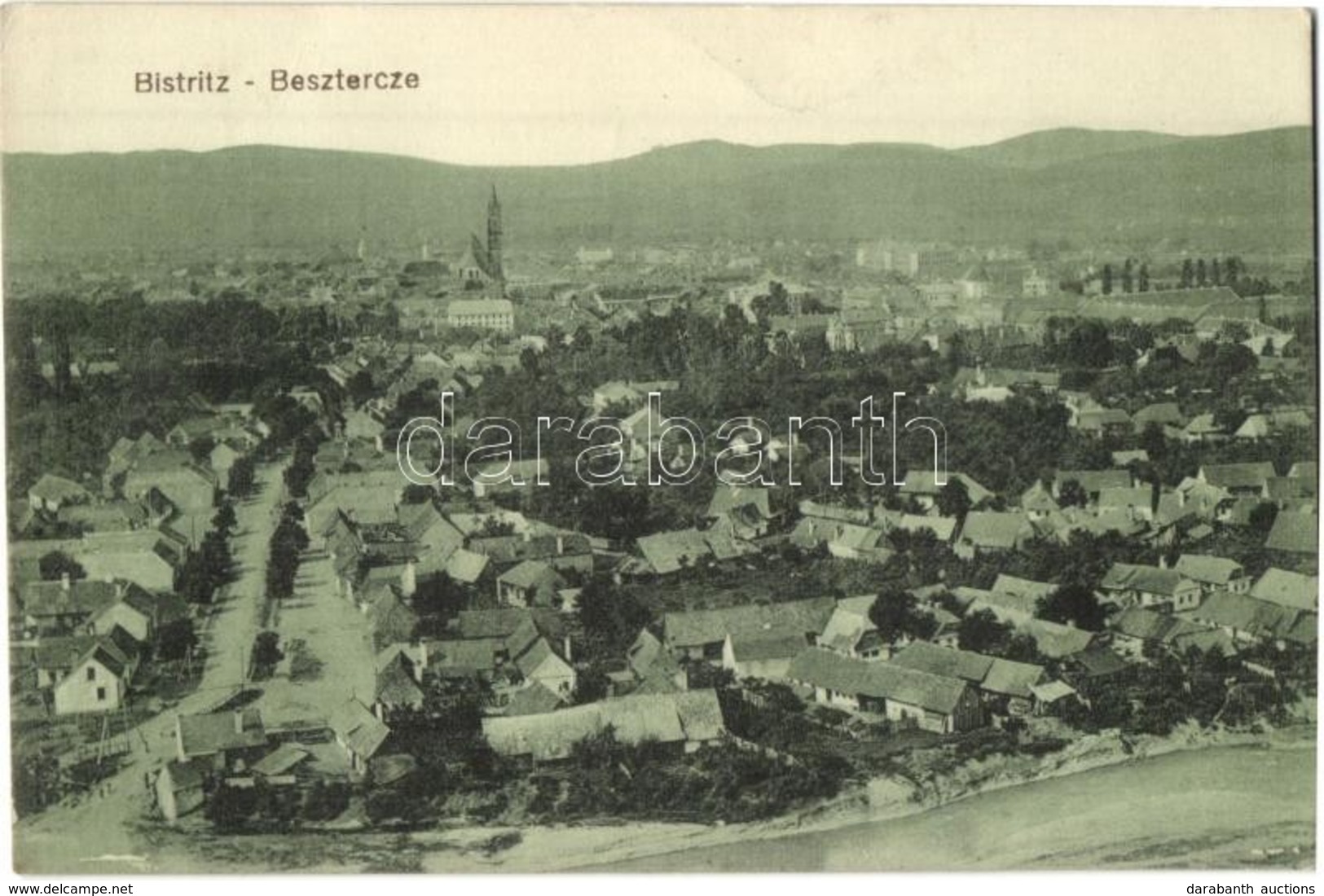 T2/T3 Beszterce, Bistritz, Bistrita; Látkép. Kiadja F. Stolzenberg / General View (EB) - Sin Clasificación