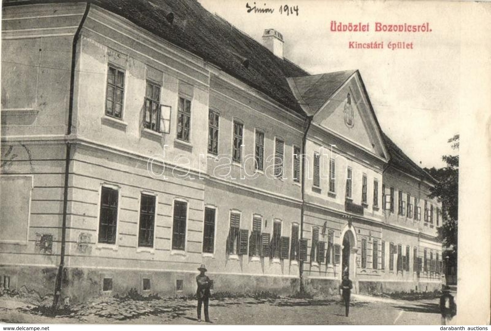 T2/T3 1914 Bozovics, Bozovici; Kincstári épület / Treasury Office Building (EK) - Non Classificati