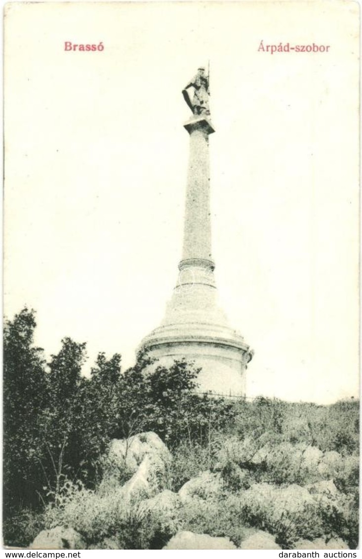 T2 1919 Brassó, Kronstadt, Brasov; Árpád Milleniumi Emlékszobor. Brassói Lapok Kiadása / Millenium Monument, Statue - Non Classés