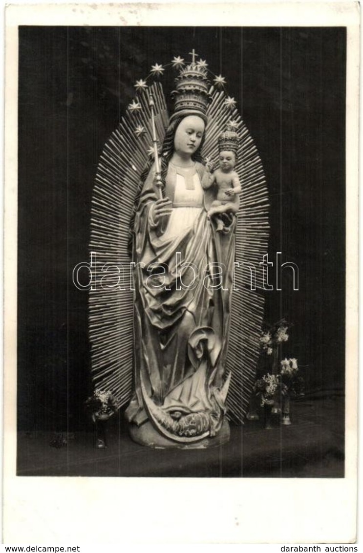 T2 Csíksomlyó, Sumuleu Ciuc; Mária Szobor. Seiwarth Foto Kiadása / Virgin Mary Statue - Sin Clasificación