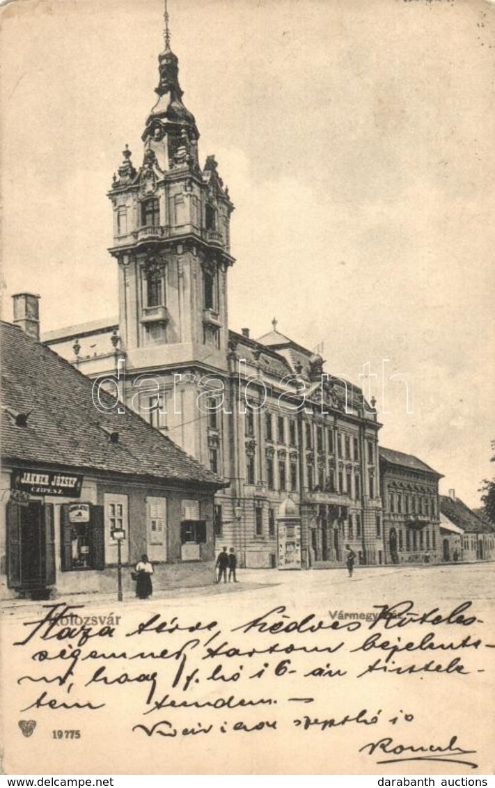 T2/T3 1904 Kolozsvár, Cluj; Vármegyeház, Jakner József Cipész üzlete / Shoemaker's Shop (EK) - Sin Clasificación