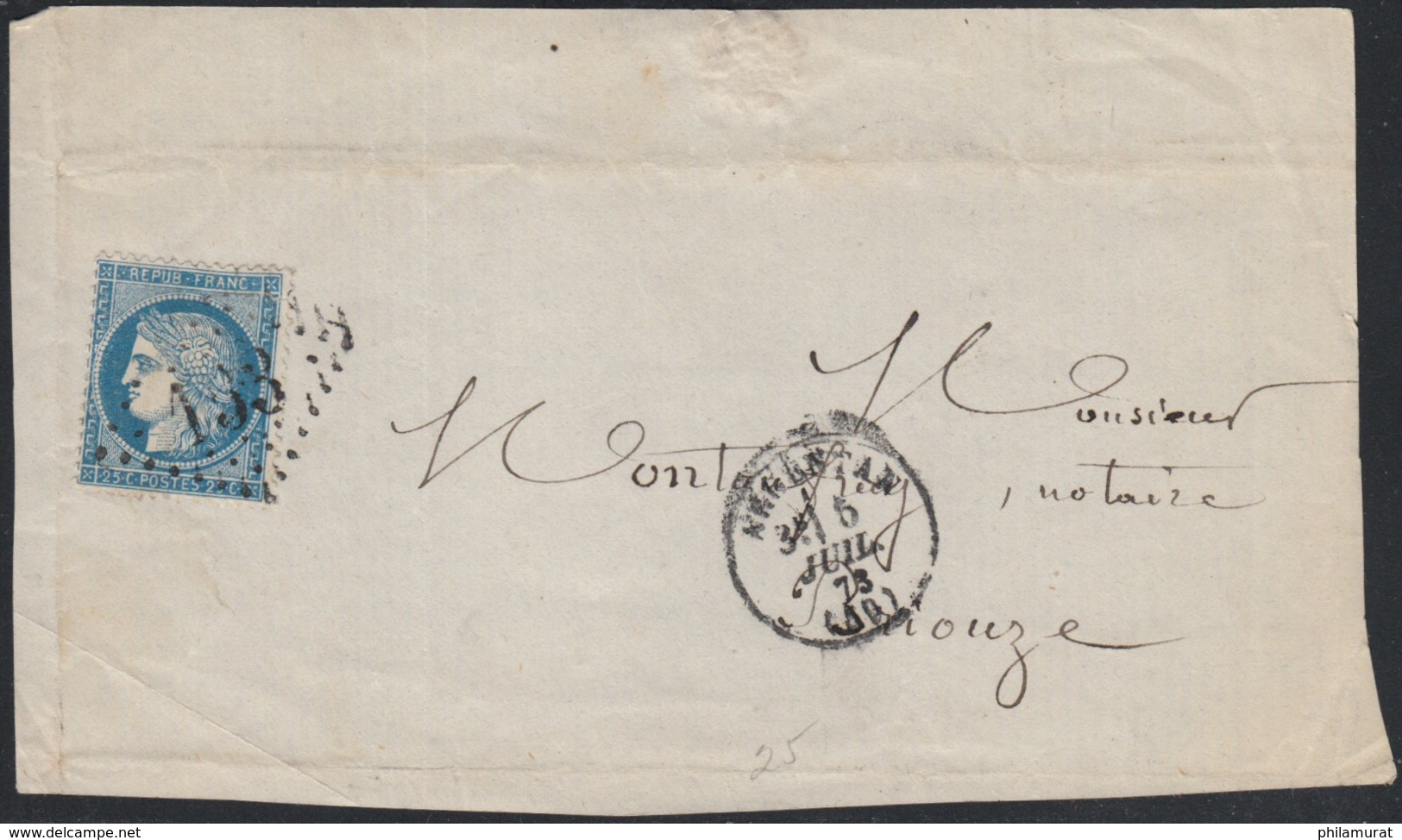 1855/1875 - lot de 18 lettres avec Napoléon non-dentelé et Cérès
