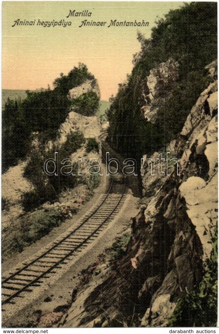 ** Marilla, Marila; Aninai-hegyipálya, Zsittini Vasúthíd, Gőzmozdony / Railway Bridge, Viaduct, Locomotive - 2 Db Régi K - Sin Clasificación