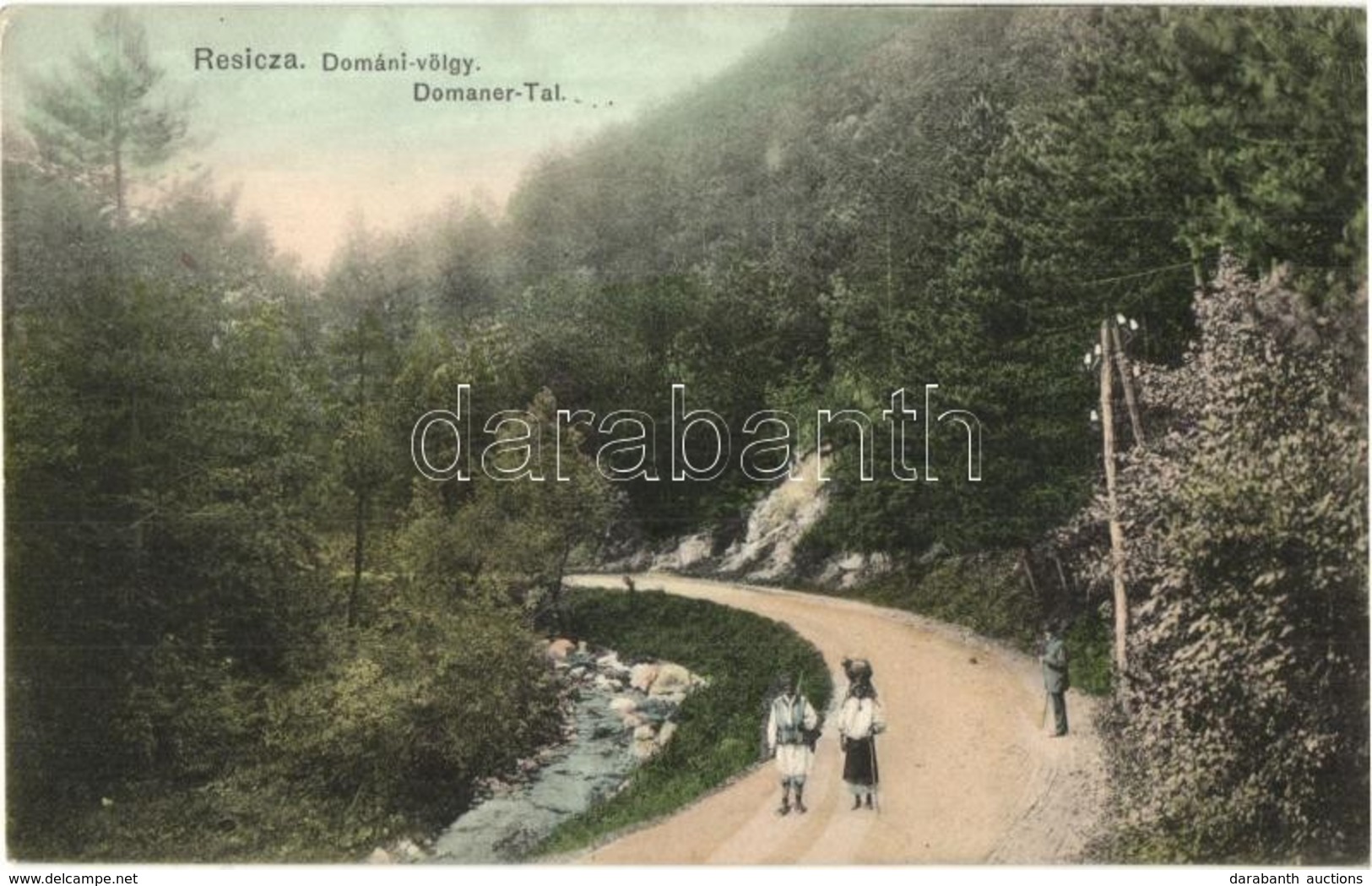 ** Resica, Resita; Dománi-völgy / Doman Valley - 2 Db Régi Képeslap / 2 Pre-1945 Postcards - Sin Clasificación