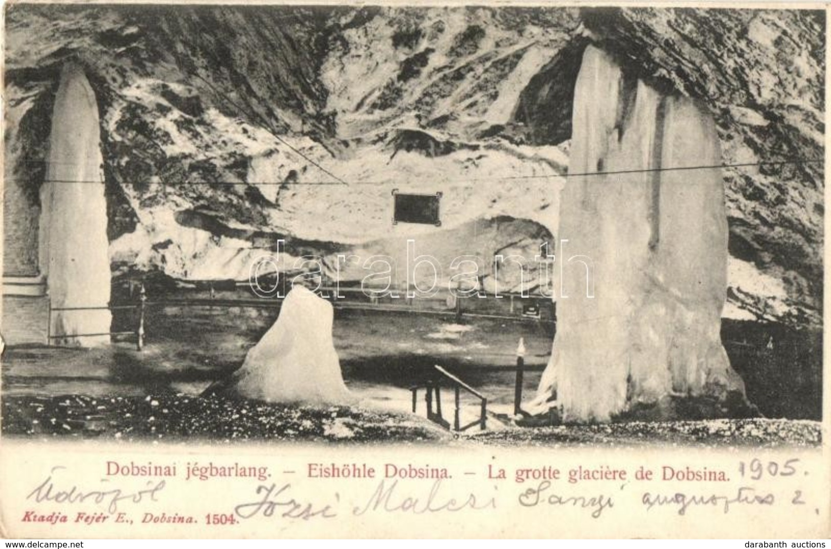 T2 1905 Dobsina, Jégbarlang Belső / Ice Cave Interior - Sin Clasificación