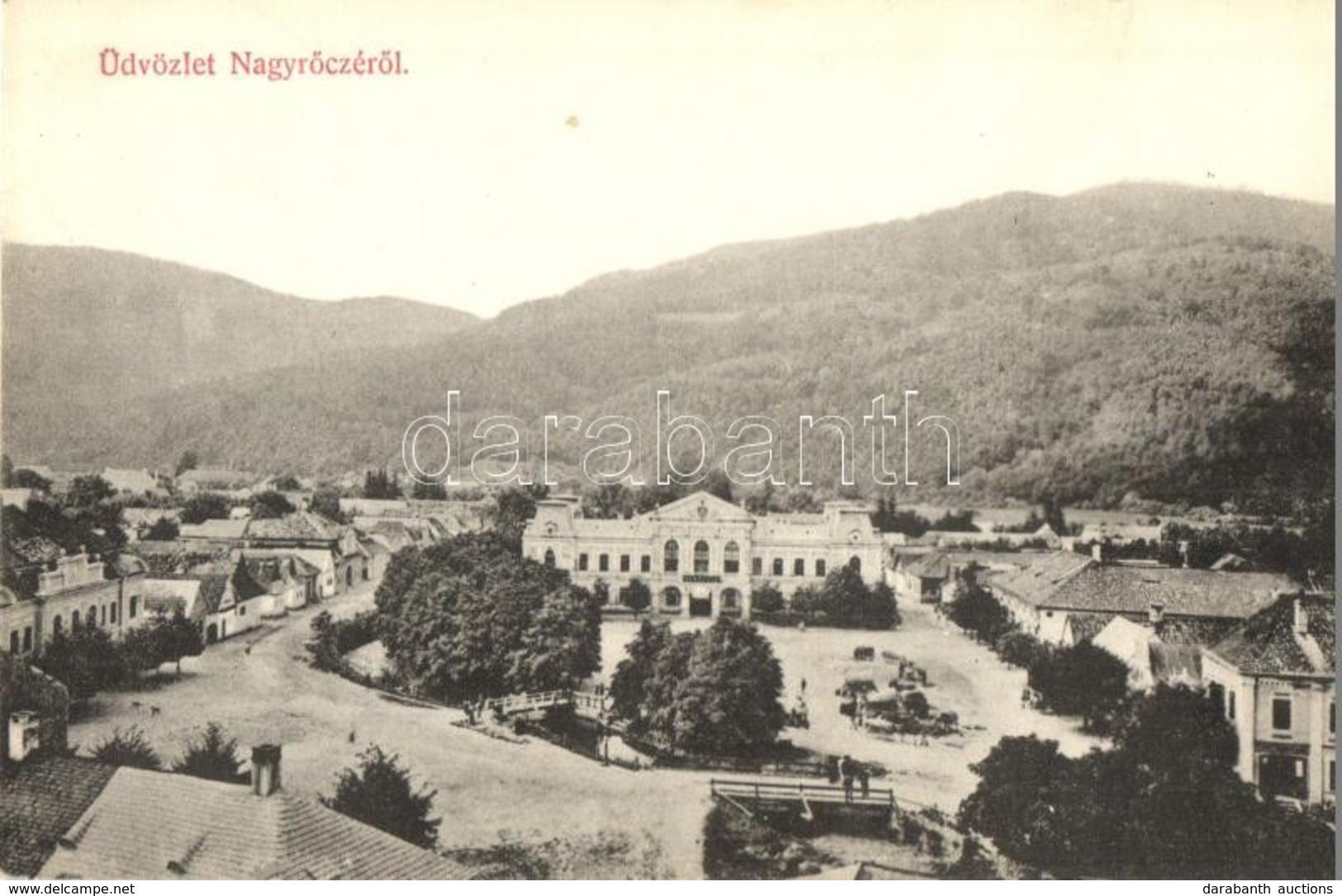 T2 1908 Nagyrőce, Gross-Rauschenbach, Velká Revúca; Látkép A Vendéglővel / Panorama View With Restaurant - Sin Clasificación