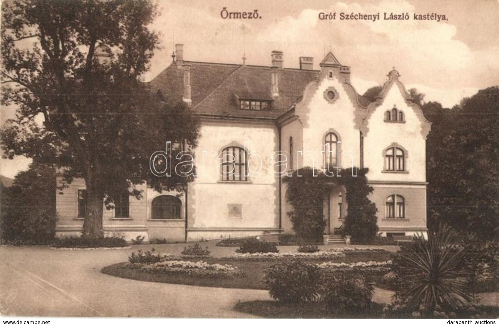 T2/T3 1914 Őrmező, Strázske; Gróf Széchenyi László Kastélya. Kiadja A Fogyasztási Szövetkezet / Castle (EK) - Sin Clasificación