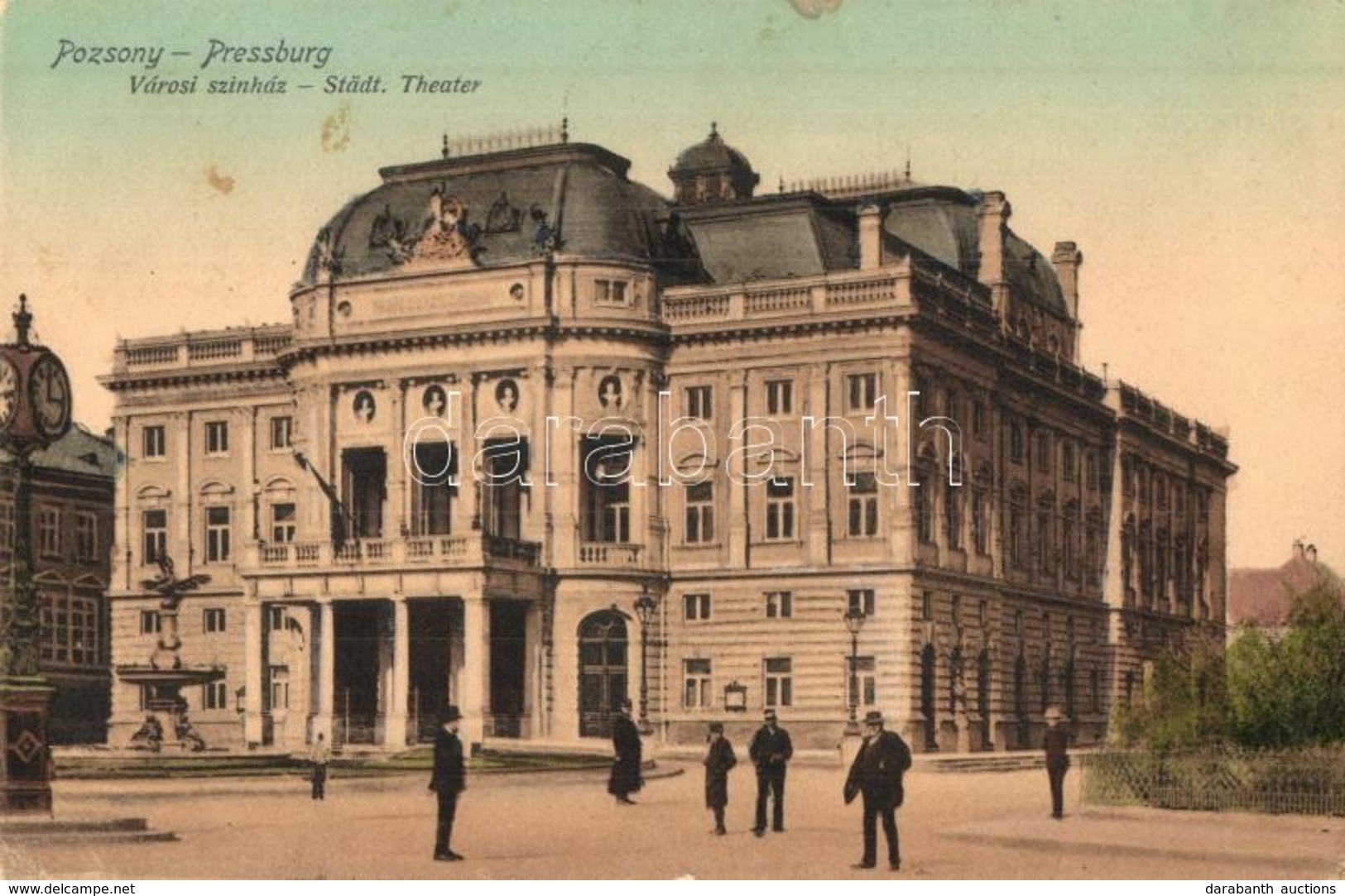 T2/T3 1909 Pozsony, Pressburg, Bratislava; Városi Színház / Theater (EK) - Unclassified